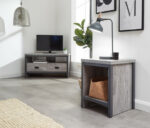 GFW Boston Simple Lamp Table - Grey-40654