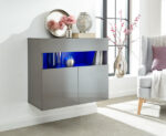 GFW Galicia Sideboard With LED Grey-40952