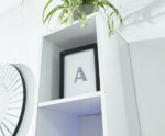GFW Galicia Tall Shelf Unit With LED White-41015