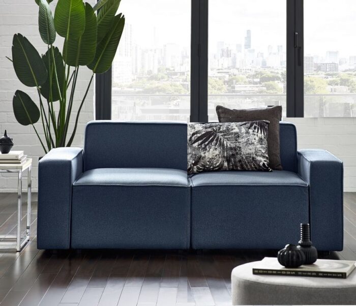 Julian Bowen Lago Combination Modular Sofa - Blue Linen-40792