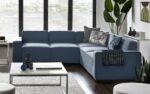 Julian Bowen Lago Combination Modular Sofa - Blue Linen-0