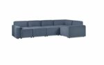 Julian Bowen Lago Combination Modular Sofa - Blue Linen-40730