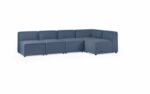 Julian Bowen Lago Combination Modular Sofa - Blue Linen-40734