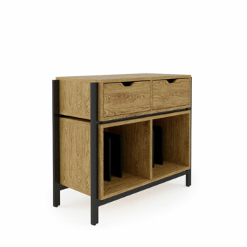 Dorel Alphason AV Louisiana Plus Turntable Stand - Oak-0