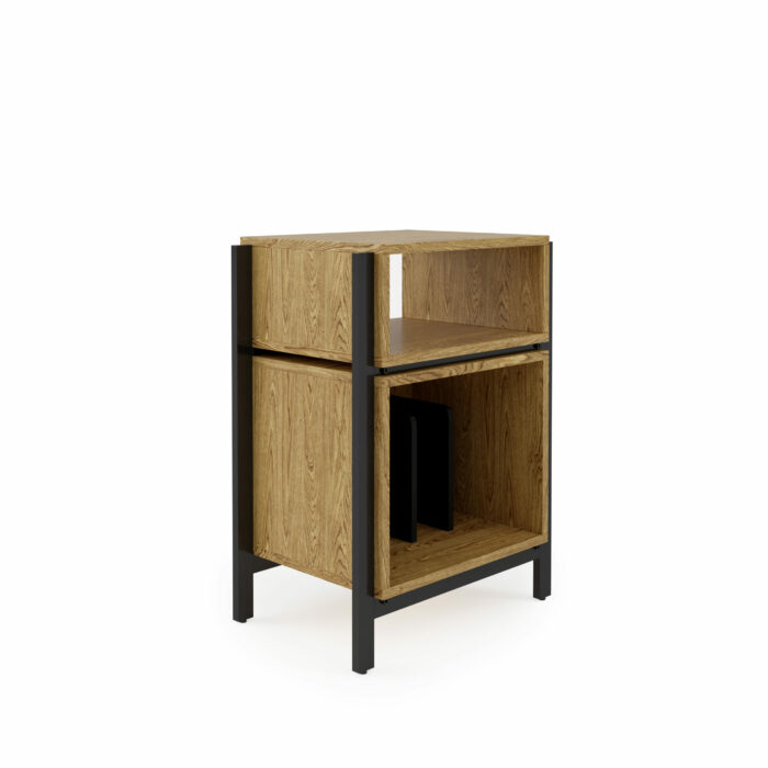 Dorel Alphason AV Louisiana Turntable Stand - Oak-0