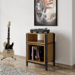 Dorel Alphason AV Louisiana Turntable Stand - Oak-40289