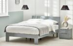 Julian Bowen Manhattan High Gloss Bed - Grey-39336