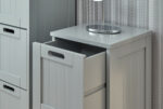 GFW Colonial 3 Drawer Slim Chest in Grey-40378