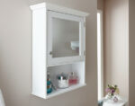 GFW Colonial Mirrored Cabinet - White-40437