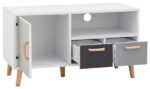 GFW Delta Small TV Unit - White/Grey-Multi-0