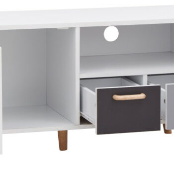 GFW Delta Small TV Unit - White/Grey-Multi-0