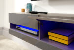 GFW Galicia 120cm Wall TV Unit with LED Grey-40806