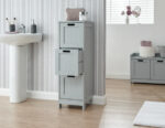 GFW Colonial 3 Drawer Slim Chest in Grey-40375
