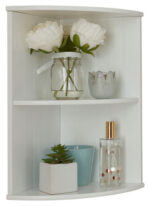 GFW Colonial Corner Wall Shelf Unit - White-0