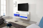 GFW Galicia 120cm Wall TV Unit with LED White-40833