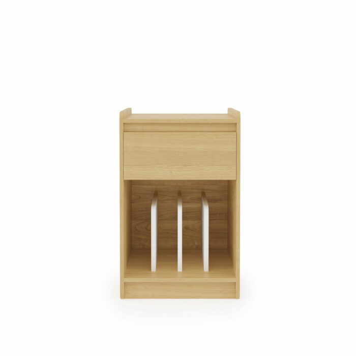 Dorel Alphason AV Oslo Turntable Stand - Light Oak-40304