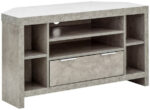 GFW Bloc Corner TV Unit - Concrete Effect-0