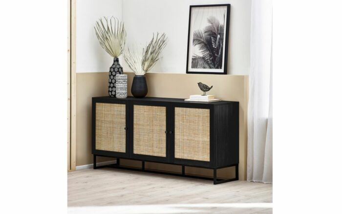 Julian Bowen Padstow Sideboard - Black-39420