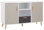 GFW Delta Large Sideboard - White/Grey-Multi-0