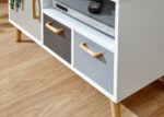 GFW Delta Small TV Unit - White/Grey-Multi-40796