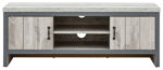 GFW Boston 2 Door TV Unit - Grey-0