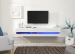 GFW Galicia 180cm Wall TV Unit With LED White-40906