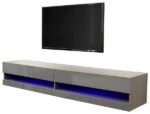 GFW Galicia 180cm Wall TV Unit With LED Grey-0