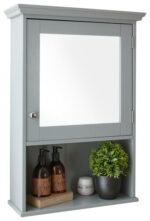 GFW Colonial Mirrored Cabinet - Grey-0