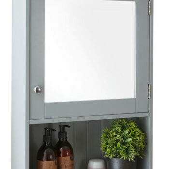 GFW Colonial Mirrored Cabinet - Grey-0