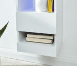GFW Galicia Tall Shelf Unit With LED White-41017