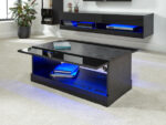 GFW Galicia Coffee Table With LED Black-40909