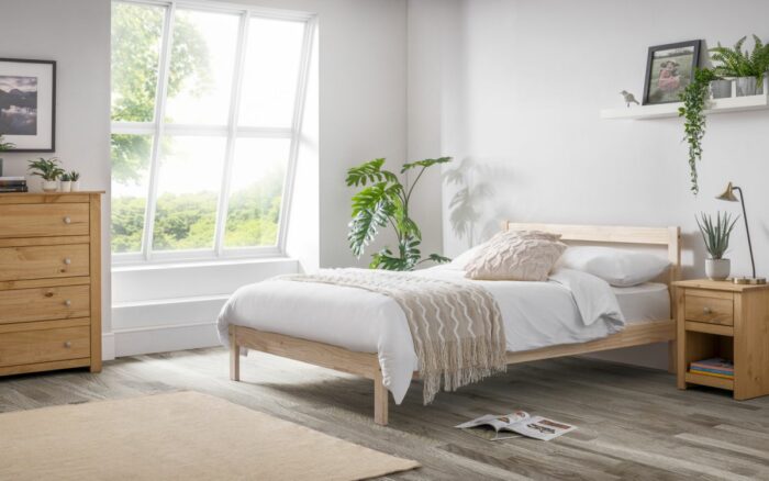 Julian Bowen Sami Bed - Unfinished Pine-39433
