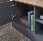 GFW Kendal Large TV Unit - Slate Blue-41189