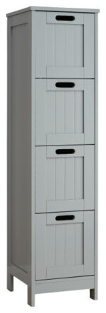 GFW Colonial 4 Drawer Slim Chest in Grey-0
