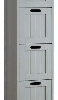 GFW Colonial 4 Drawer Slim Chest in Grey-0