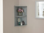 GFW Colonial Corner Wall Shelf Unit - Grey-40470