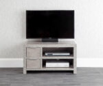 GFW Bloc 2 Drawer TV Unit - Concrete Effect-40544