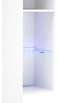GFW Galicia Tall Shelf Unit With LED White-0