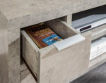 GFW Bloc 2 Drawer TV Unit - Concrete Effect-40549