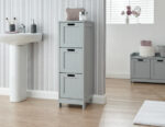 GFW Colonial 3 Drawer Slim Chest in Grey-40377