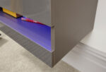 GFW Galicia 120cm Wall TV Unit with LED Grey-40811
