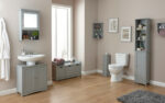 GFW Colonial 3 door storage in grey-40392