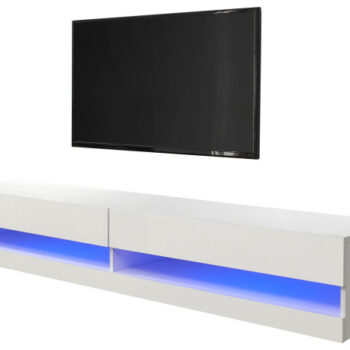 GFW Galicia 180cm Wall TV Unit With LED White-0