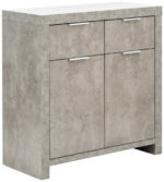GFW Bloc Compact Sideboard - Concrete Effect-0