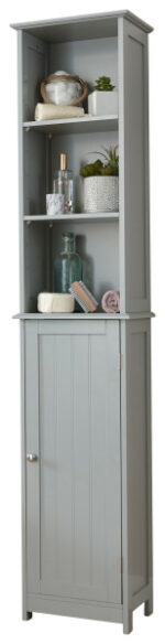 GFW Colonial Tall Cupboard - Grey-0