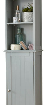 GFW Colonial Tall Cupboard - Grey-0