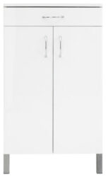 GFW 2 Door 1 Drawer Cabinet - White-0