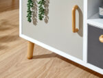 GFW Delta Small TV Unit - White/Grey-Multi-40794