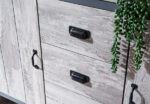 GFW Boston 2 Door 3 Drawer Sideboard - Grey-40649