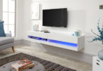 GFW Galicia 180cm Wall TV Unit With LED White-40905